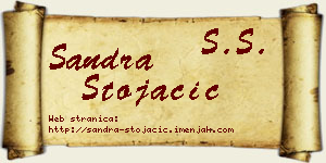 Sandra Stojačić vizit kartica